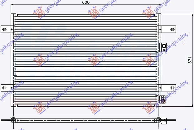 Hladnjak klime benzin-dizel (54,5×36,8×20) 96-00