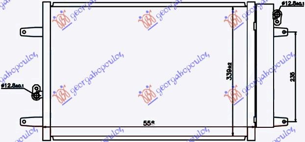 Hladnjak klime benzin-dizel (52,5×36,2×16) 00-