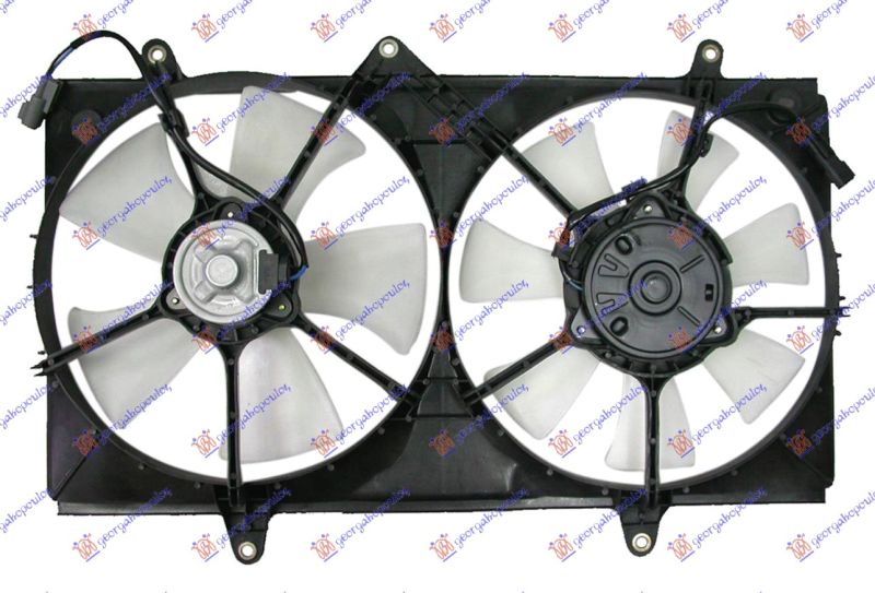 Ventilator hladnjaka (DUPLI) komplet (BENZIN/DIZEL)