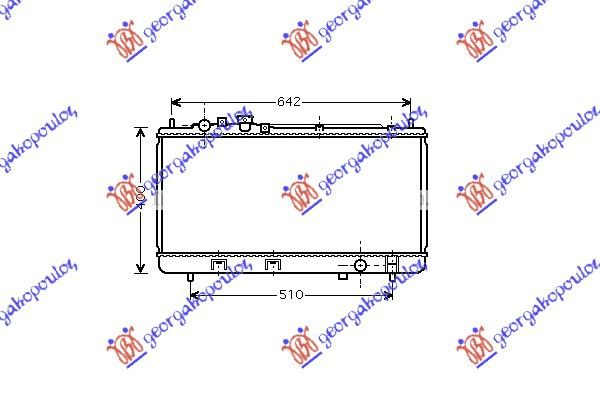 Hladnjak motora 1.3i 16v (+AC) (32.8X68.9) 00-03
