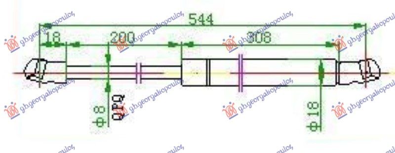 Amortizer gepeka (544L-590N)