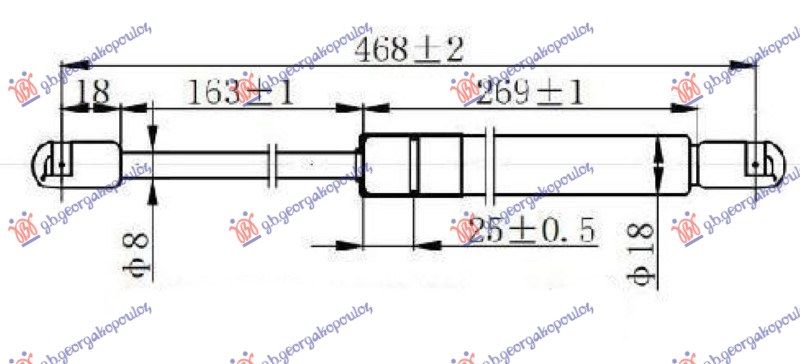 Amortizer gepeka (468L-440N)