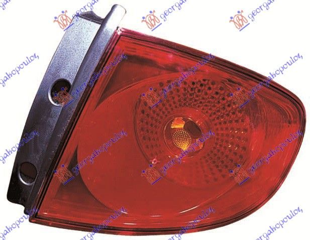 Štop lampa -09 crvena (E)