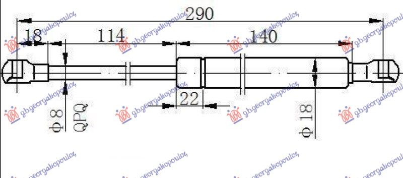 Amortizer gepeka (291L-380N)