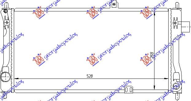 Hladnjak motora 1.3cc (53X28,5)