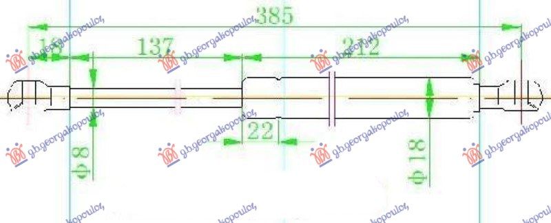 Amortizer gepeka (385L-425N)
