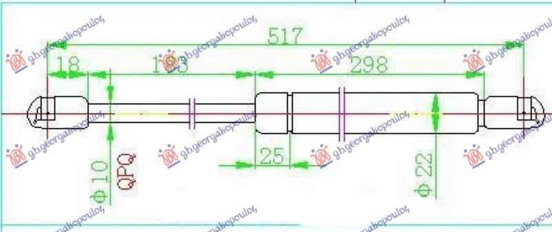 Amortizer gepeka (520L-640N)