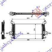 Hladnjak interkulera 1.4-1.6 turbo benzin-1.3-1.7 cdti (560X280)