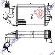 Hladnjak interkulera 1.9 cdti (45MM) (260X180X60)