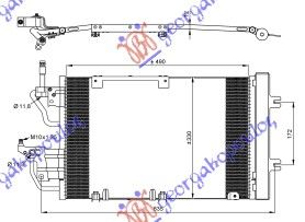 Hladnjak klime 1.3-1.7-1.9 cdti - 2.0 opc (49,5×3)