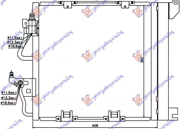 Hladnjak klime 1.7-1.9 cdti (41×38)