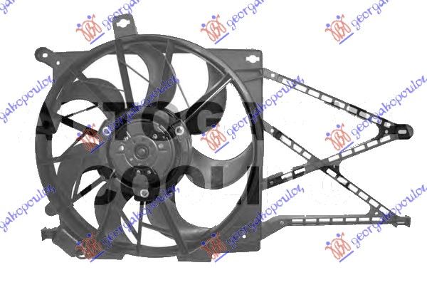 Ventilator hladnjaka komplet (Z14XER-Z18XE) benzin (3 PINA)
