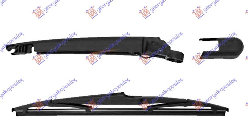 Zadnji brisač komplet (GTC) 230mm