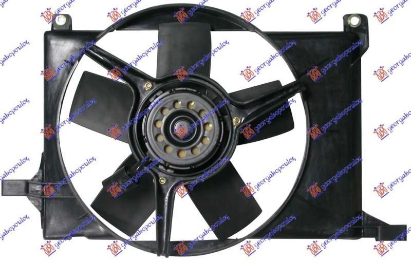 Ventilator hladnjaka komplet (1.4/1.6 16V BENZIN) (+AC)
