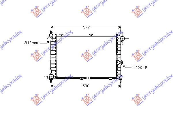 Hladnjak motora 1.7 td (50X35)