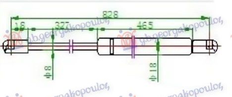 Amortizer gepeka (825L-355N)