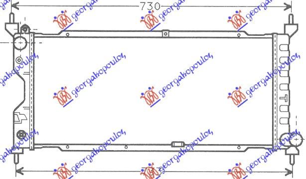 Hladnjak motora 1.7 dizel (65X27) (MAHLE BEHR PREMIUM LINE)