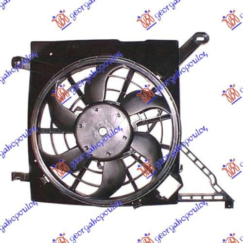 Ventilator hladnjaka komplet dizel +a/c (3 PIN)