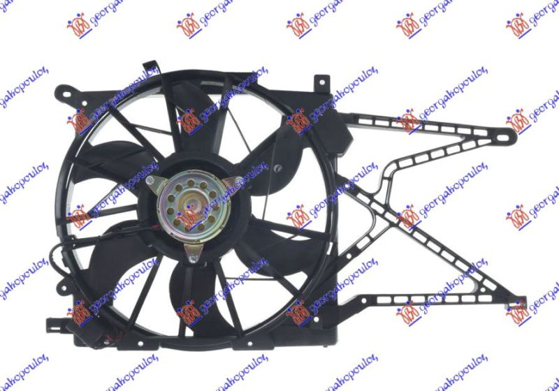 Ventilator hladnjaka komplet dizel -a/c (3 PIN)