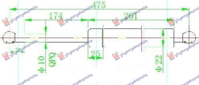 Amortizer gepeka (473L-420N)