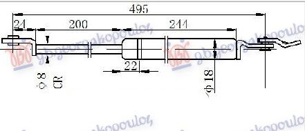 Amortizer gepeka (495L-190N)