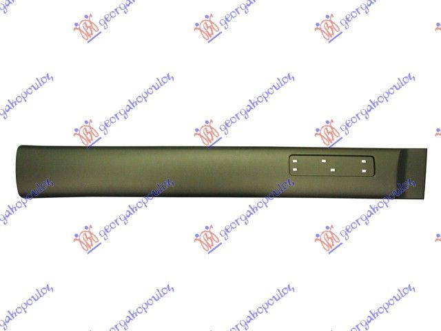 Lajsna prednja vrata mat crna (S OTVOROM ZA ZNAK) (145 MM)