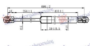 Amortizer gepeka (700L-670N)