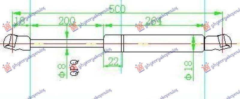 Amortizer gepeka (495L-330N)