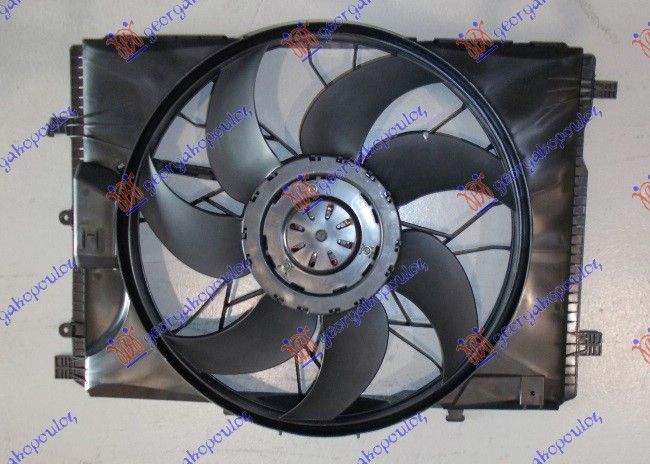 Ventilator hladnjaka komplet benzin-dizel (4 PIN) (475 MM) (400 W) s cpu