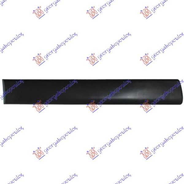 Lajsna kliznih vrata mat crna (100 MM)