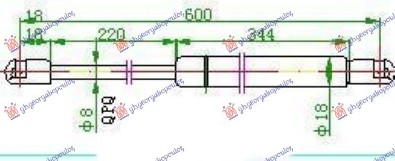 Amortizer gepeka (600L-360N)