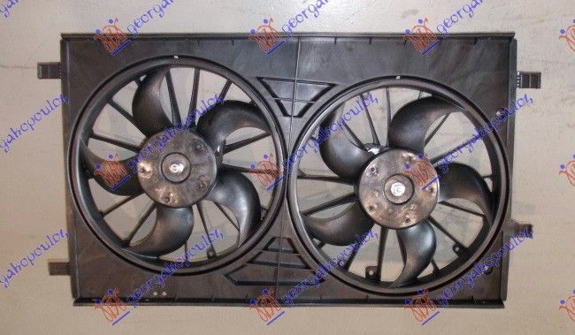 Ventilator hladnjaka komplet benzin-dizel double