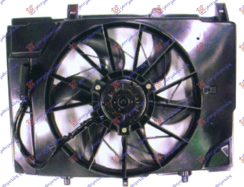 Ventilator hladnjaka komplet (BENZIN)