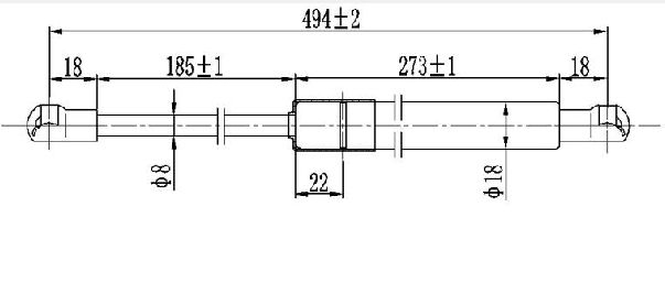 Amortizer gepeka (493L-590N)