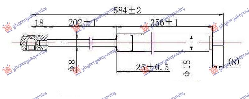 Amortizer haube (560L-310N)