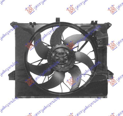 Ventilator hladnjaka komplet benzin-dizel (480 MM) 600 w