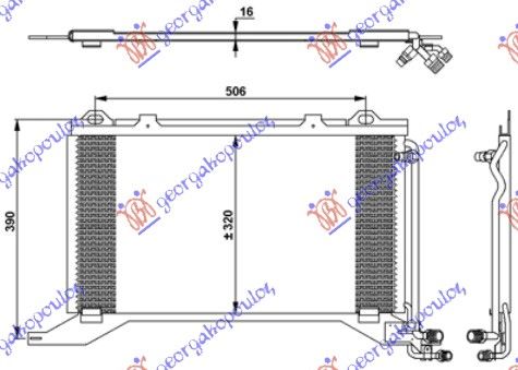 Hladnjak klime 2.0 compr-2.0-2.2 cdi (57×32)