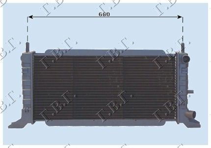 Hladnjak motora 1.1-1.3 88-90 (60,3X29,8)