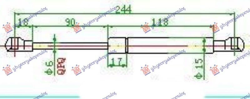 Amortizer haube -05 (244L-400N)