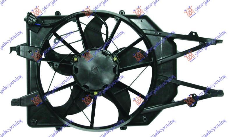 Ventilator hladnjaka komplet single -a/c benzin