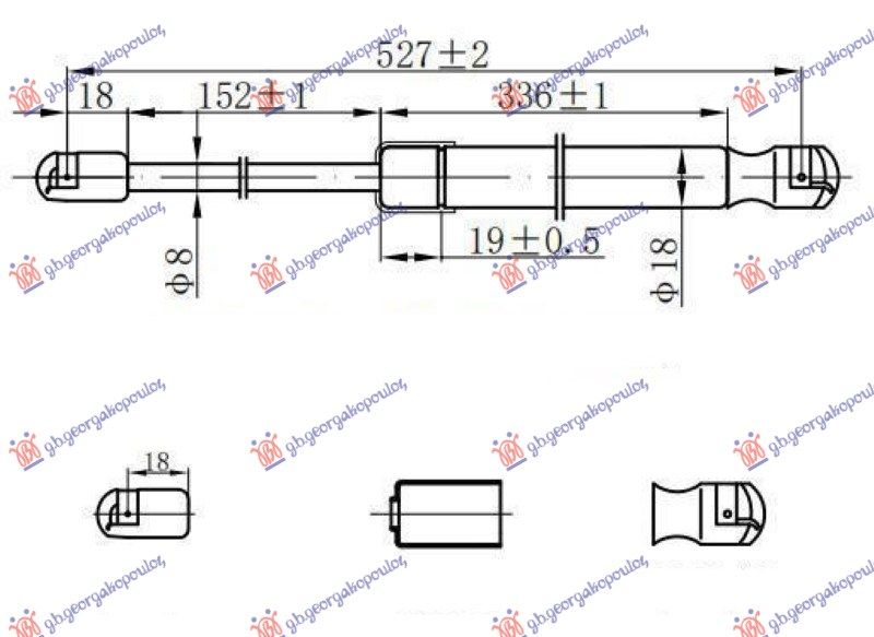 Amortizer gepeka (528L-670N)