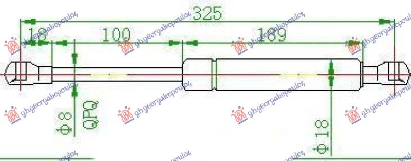 Amortizer gepeka (324L-350N)