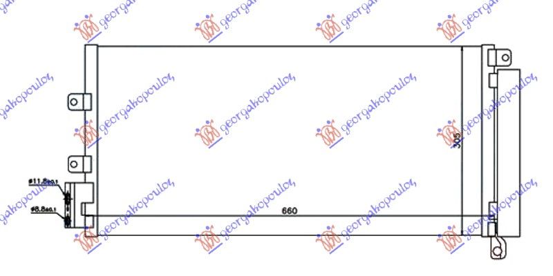 Hladnjak klime 1,4i turbo 1,3-1,6 jtd (63×30)