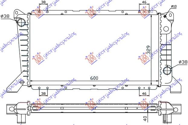 Hladnjak motora 2.5 d - klima (60X33)