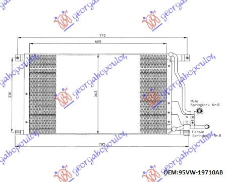 Hladnjak klime benzin-dizel (65×36,5)