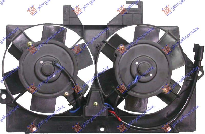 Ventilator klime (DUPLI) komplet (BENZIN-DIZEL)