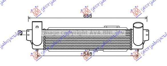 Hladnjak interkulera 2.5 crdi -06 (450X100X90)