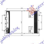 Hladnjak klime 2,4-3,5i 16v - 2,5 crdi (59×41)