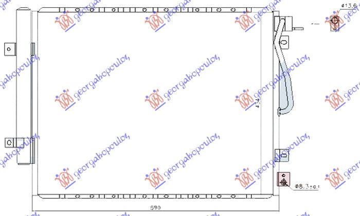 Hladnjak klime 3.5i v6 24v - 2,5 crdi (590×434) 06-