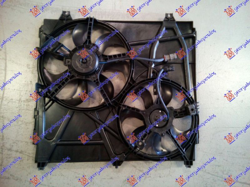Ventilator hladnjaka komplet dvojni benzin-dizel (T. DOOWON)